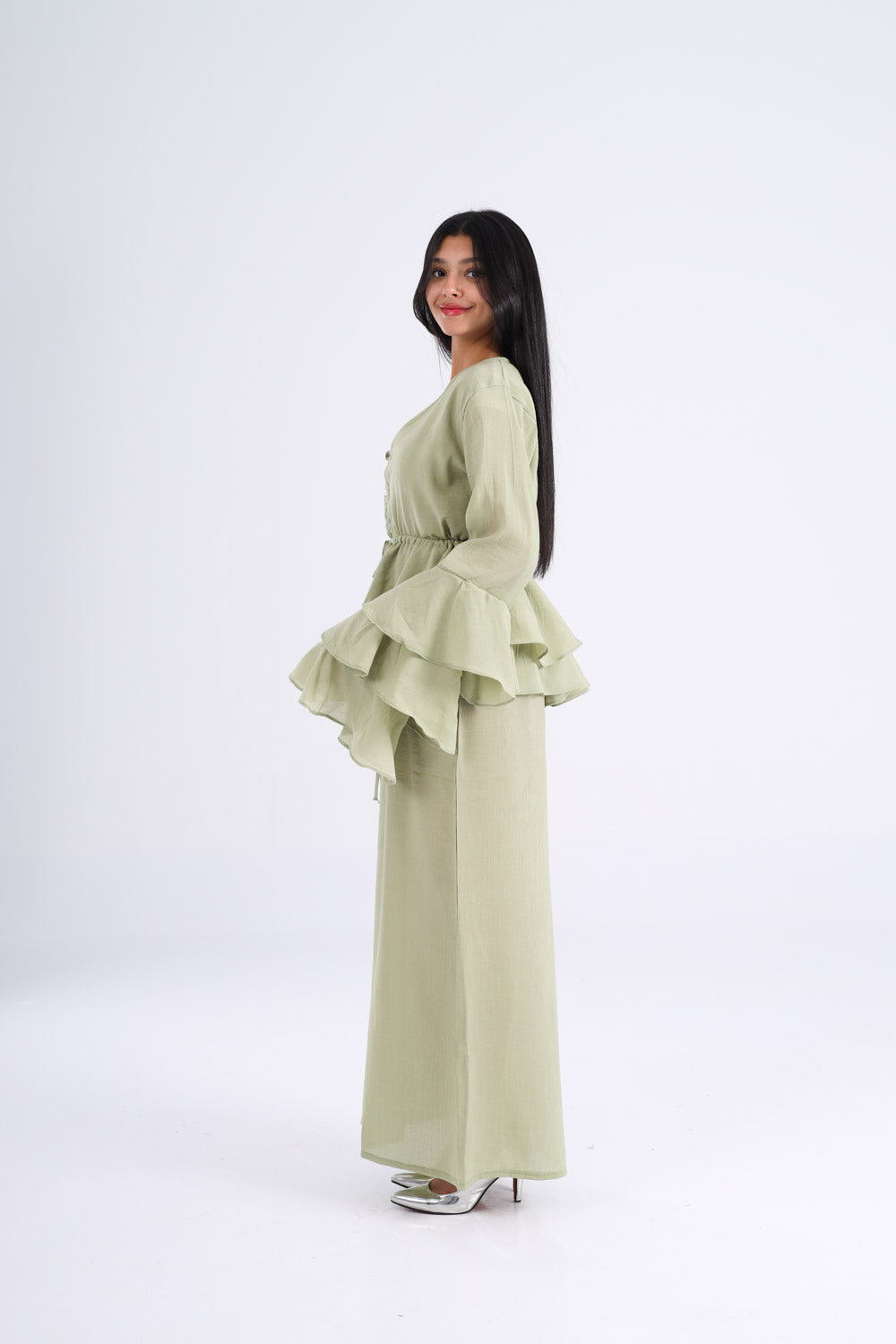 The Ruffles Set in Mint