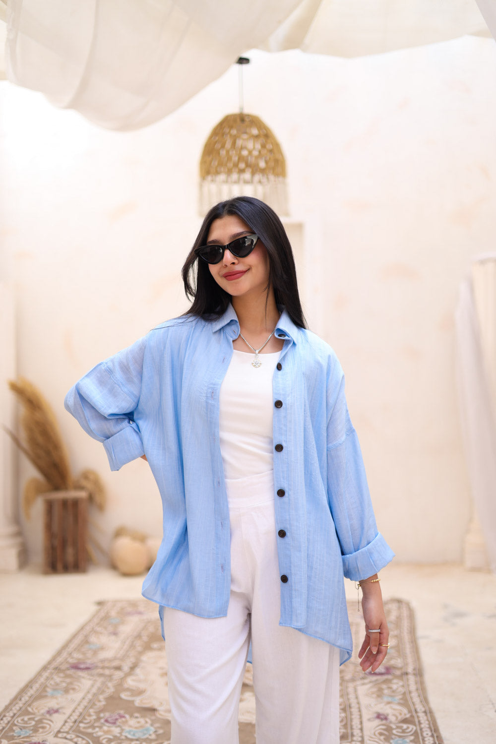 Everyday Dreamer Shirt in Sky Blue