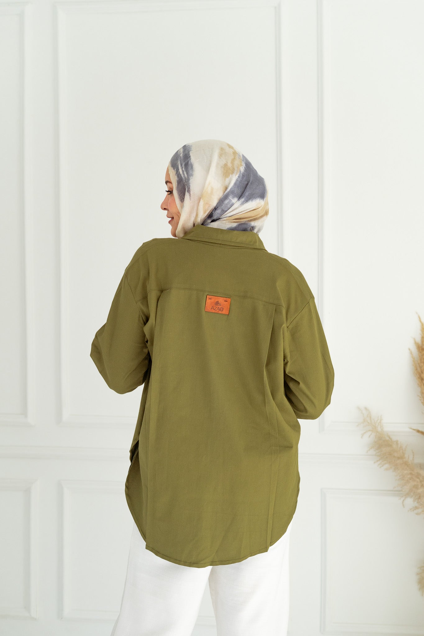 Dalida Shirt in Olive Green