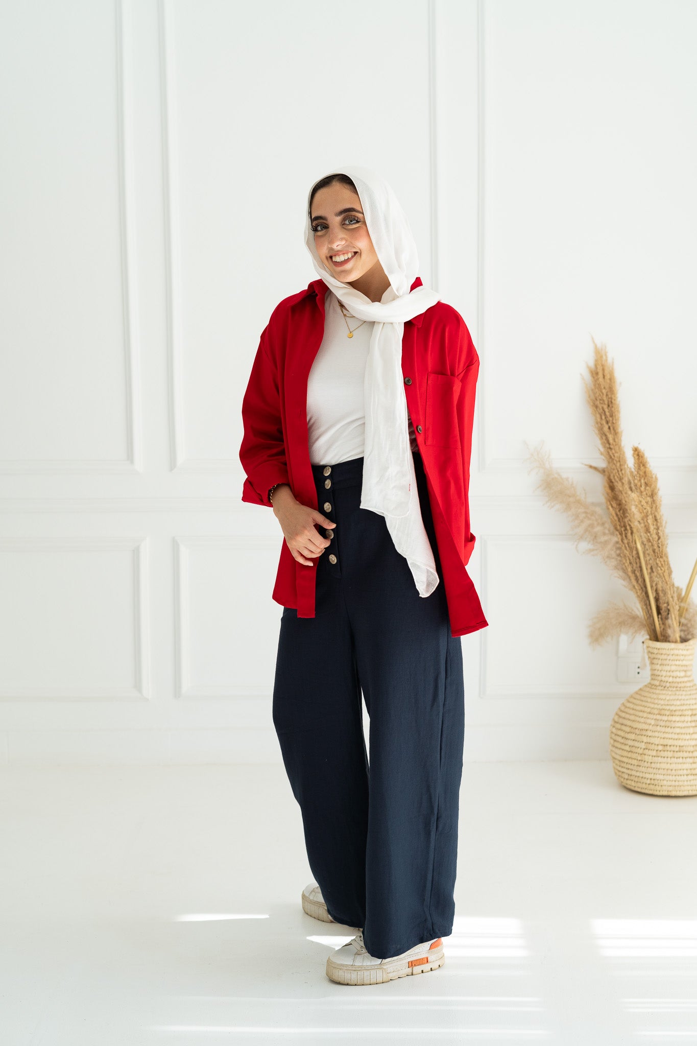 Amina Pants in Navy Blue