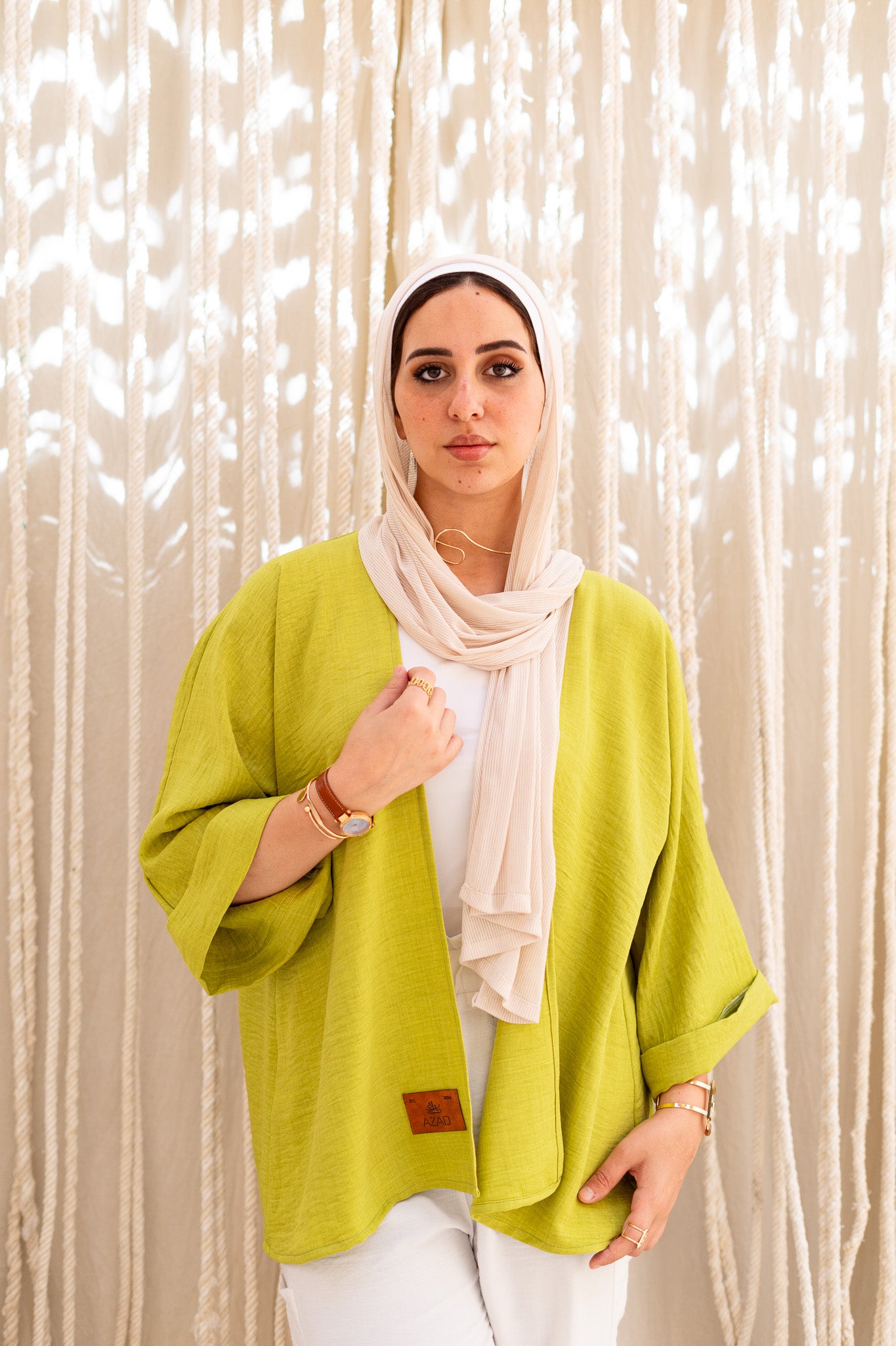 Camilia Kimono in Lime Green