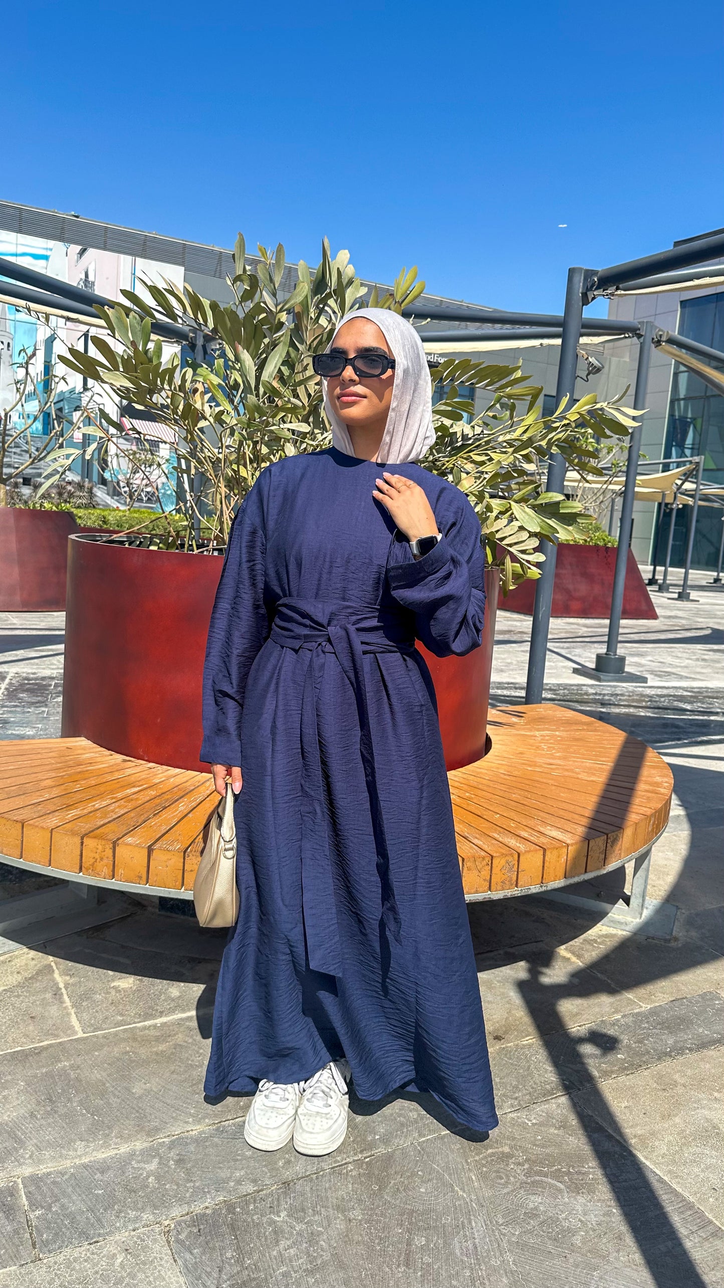 Farida Dress in Navy Blue (New Edition)