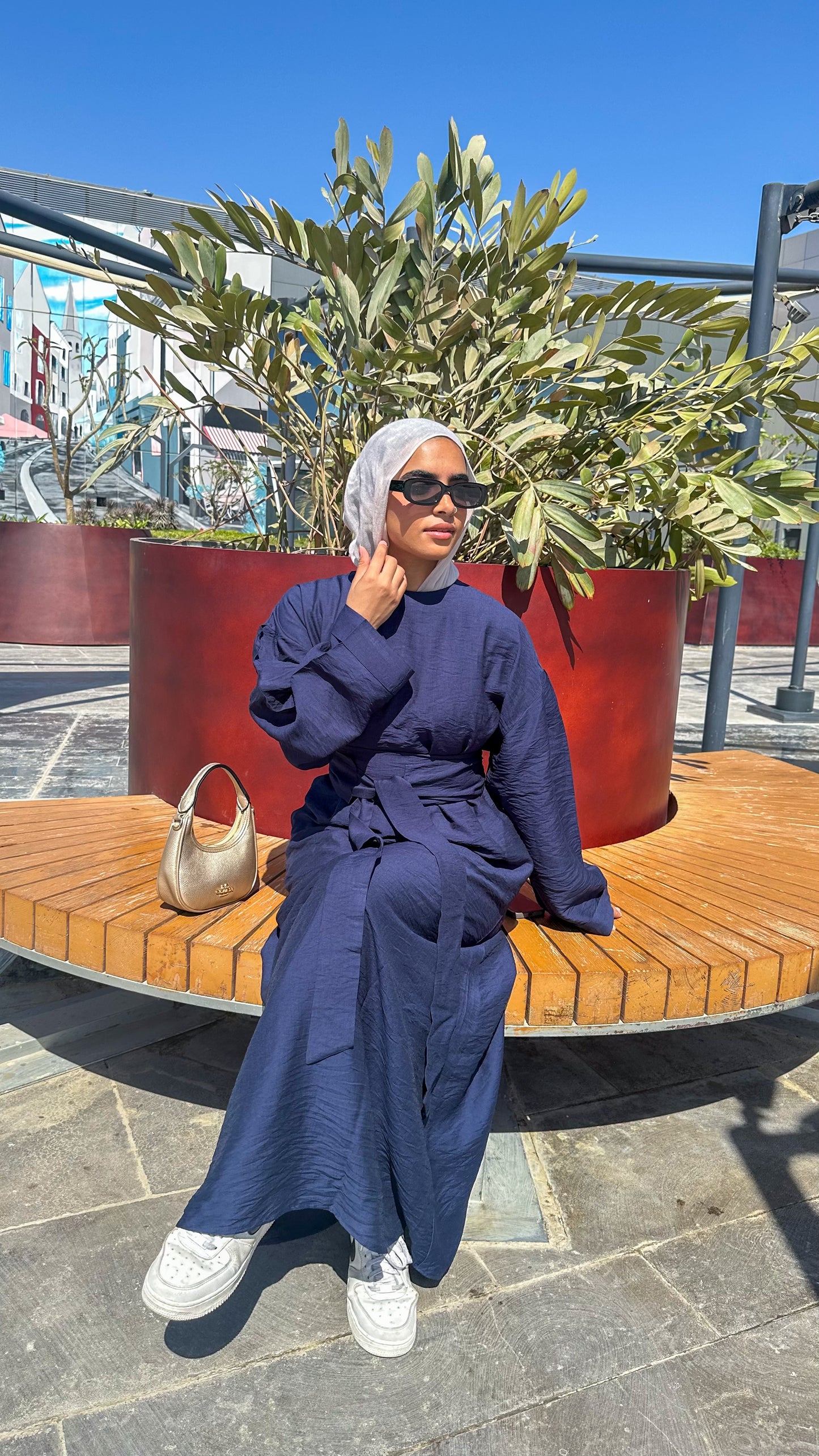 Farida Dress in Navy Blue (New Edition)