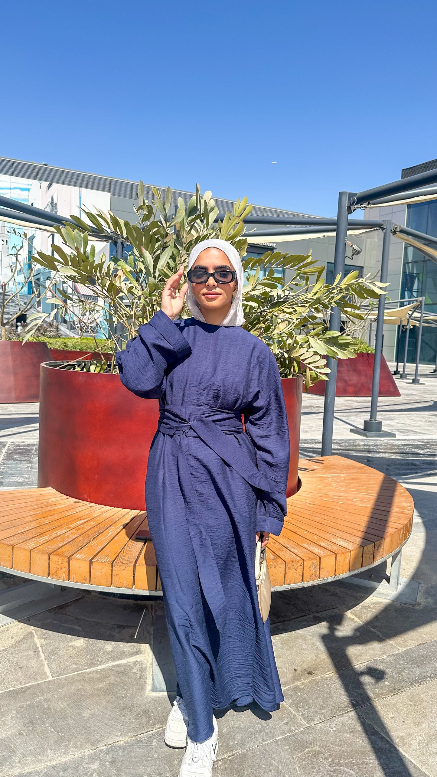 Farida Dress in Navy Blue (New Edition)