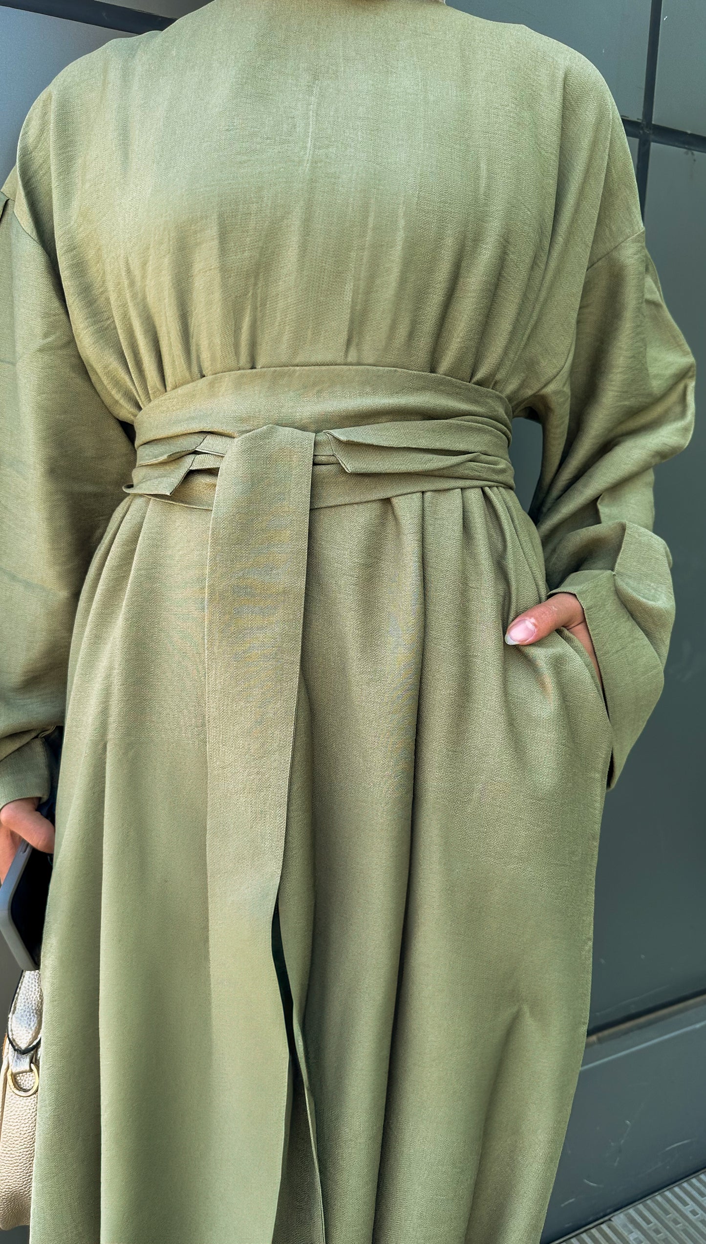 Farida Dress in Olive Green