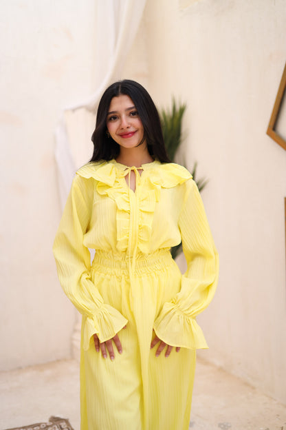 The Butterfly dress in yellow