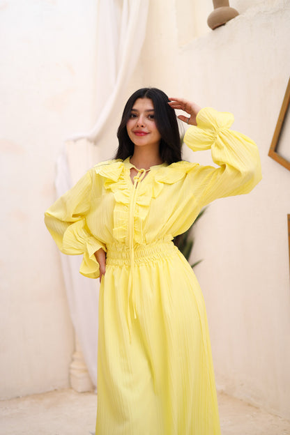 The Butterfly dress in yellow