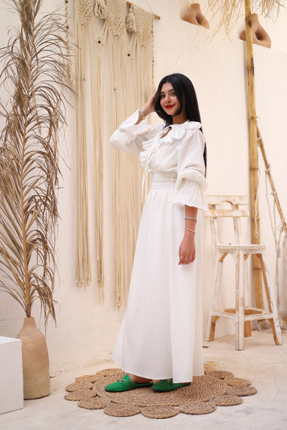 The Butterfly dress in white