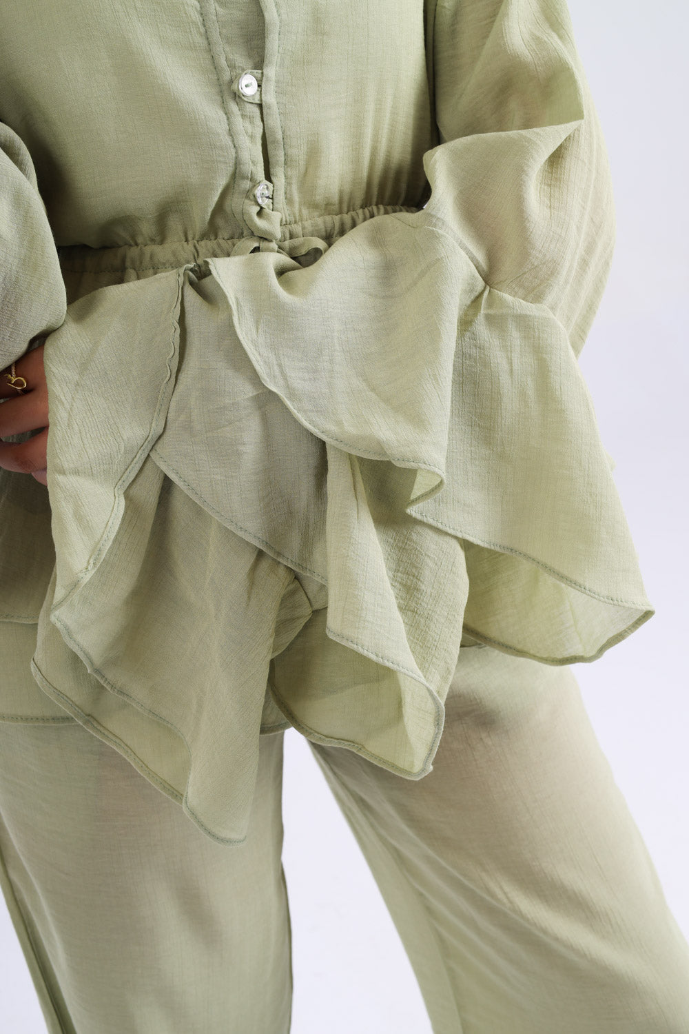 The Ruffles Set in Mint