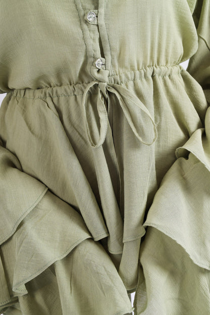 The Ruffles Set in Mint