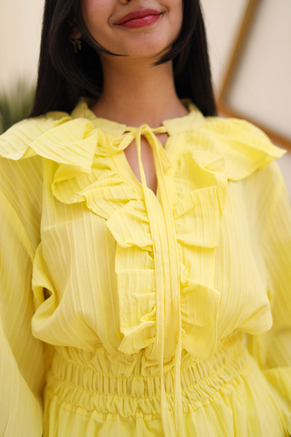The Butterfly dress in yellow