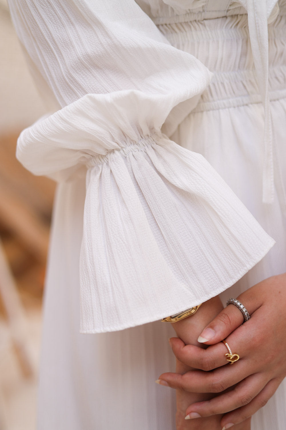 The Butterfly dress in white
