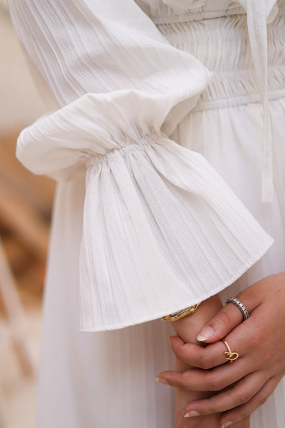 The Butterfly dress in white