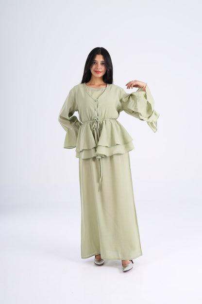 The Ruffles Set in Mint