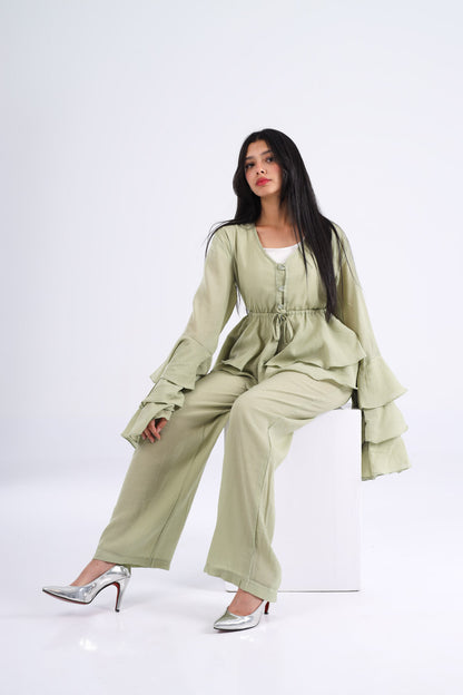 The Ruffles Set in Mint