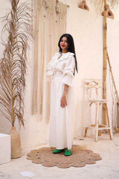 The Butterfly dress in white