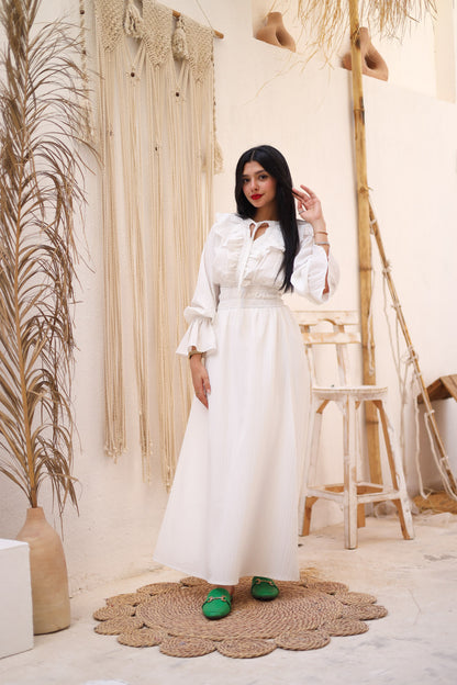 The Butterfly dress in white