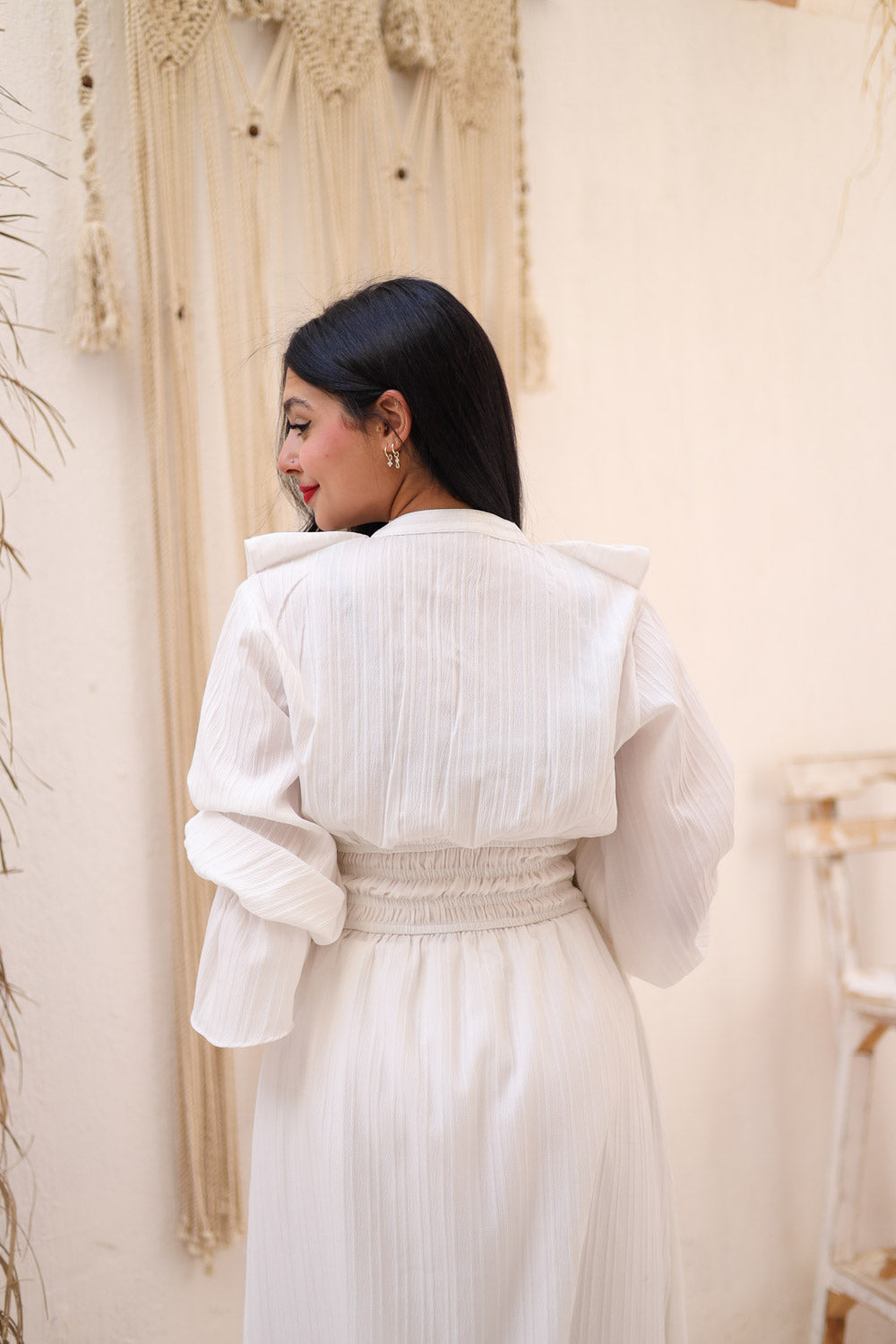 The Butterfly dress in white