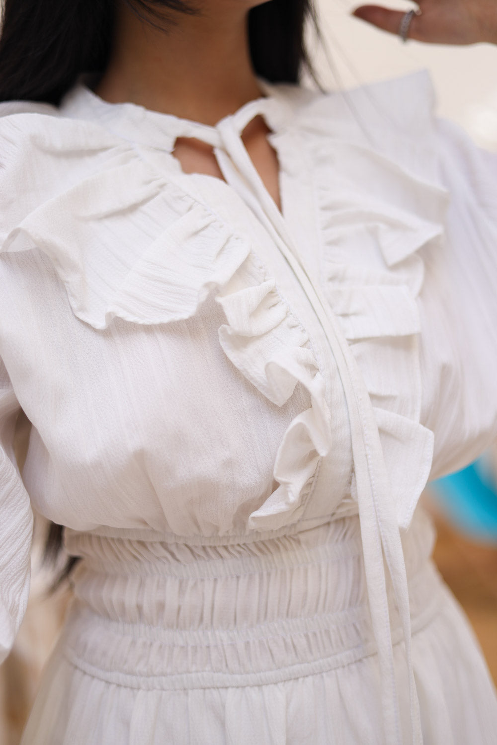The Butterfly dress in white
