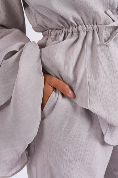 The Ruffles Set in Grey