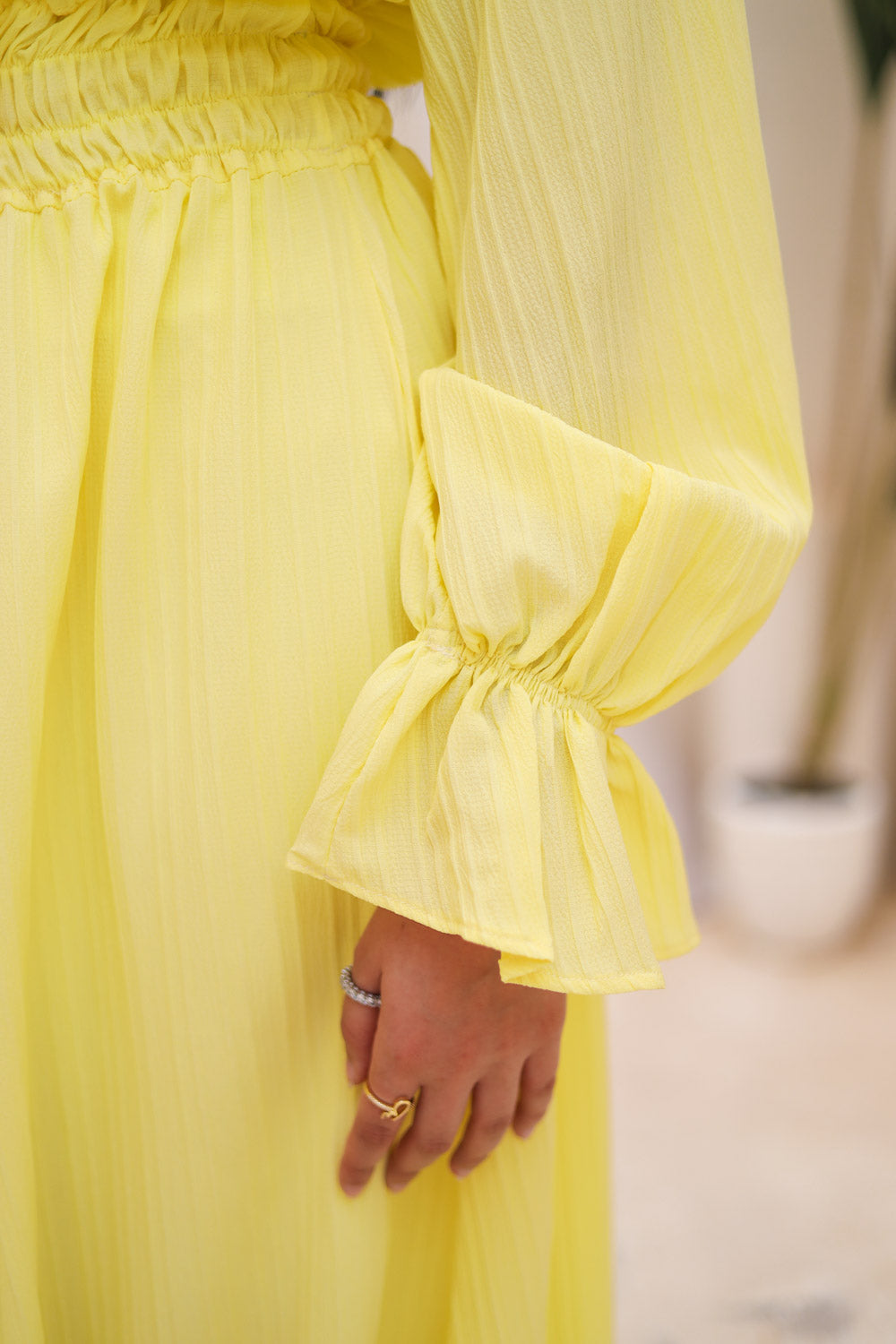 The Butterfly dress in yellow