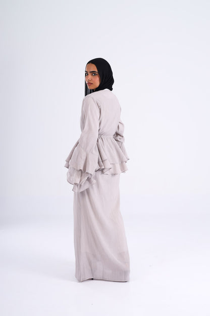 The Ruffles Set in Grey