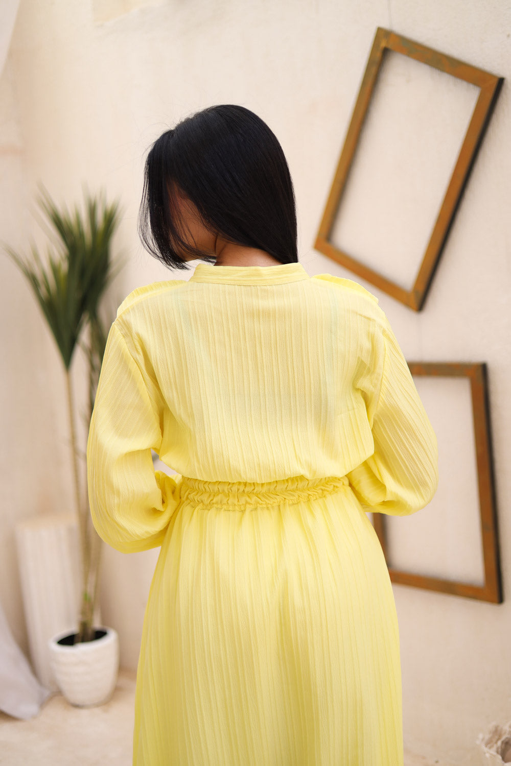 The Butterfly dress in yellow