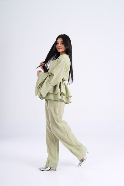 The Ruffles Set in Mint