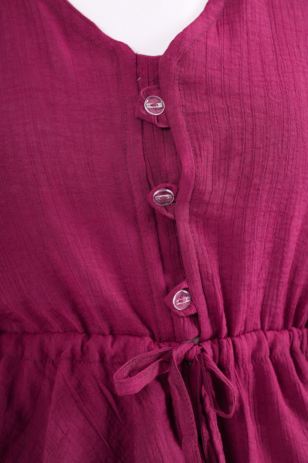 The Ruffles Set in Maroon
