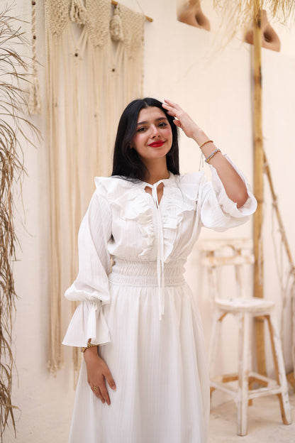 The Butterfly dress in white