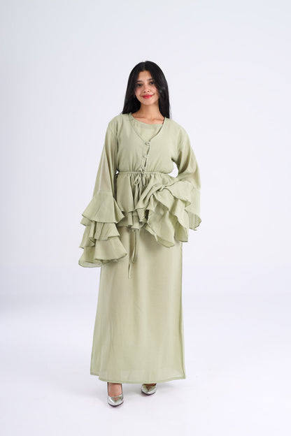 The Ruffles Set in Mint