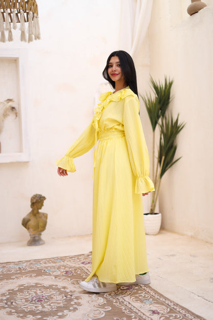 The Butterfly dress in yellow