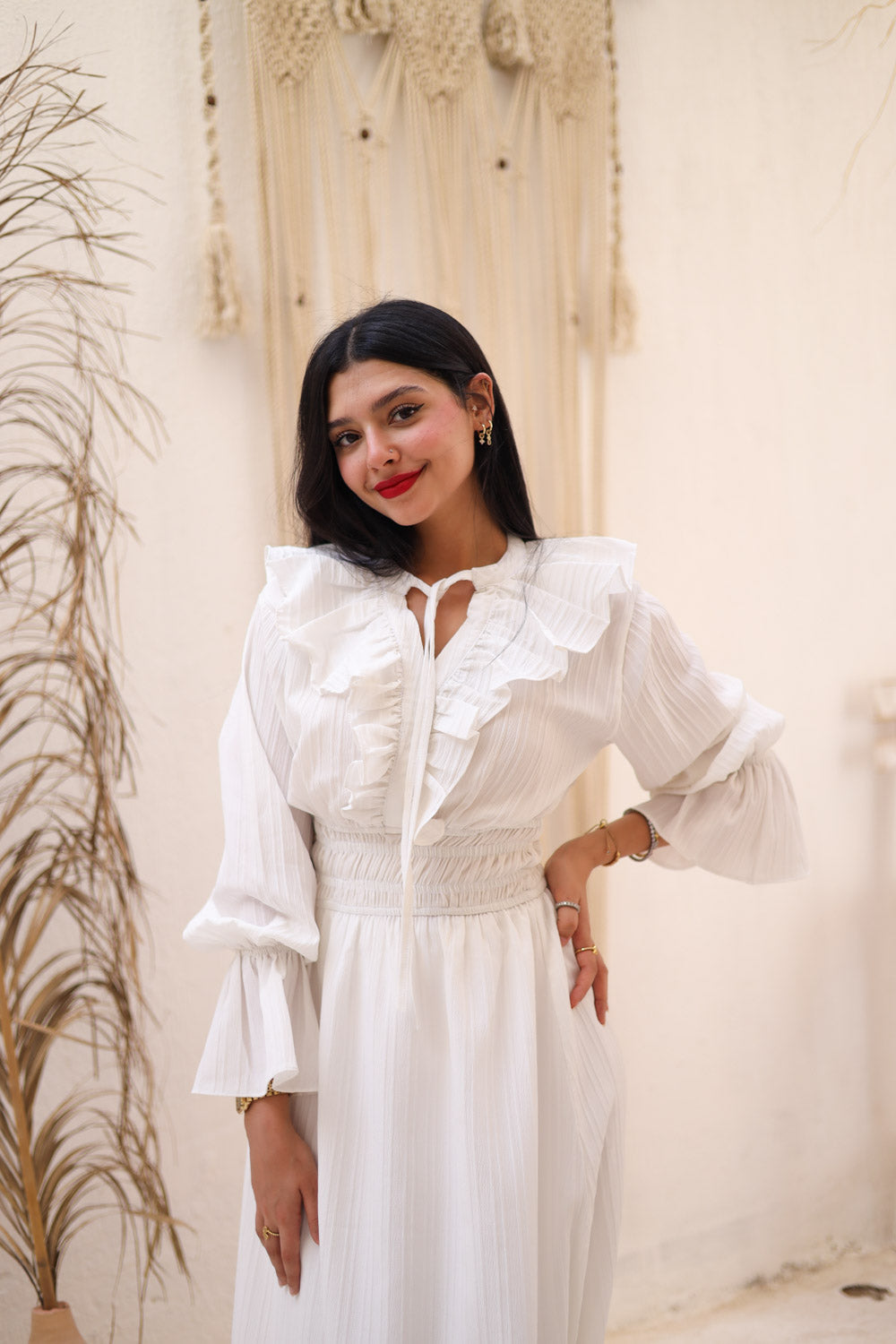 The Butterfly dress in white