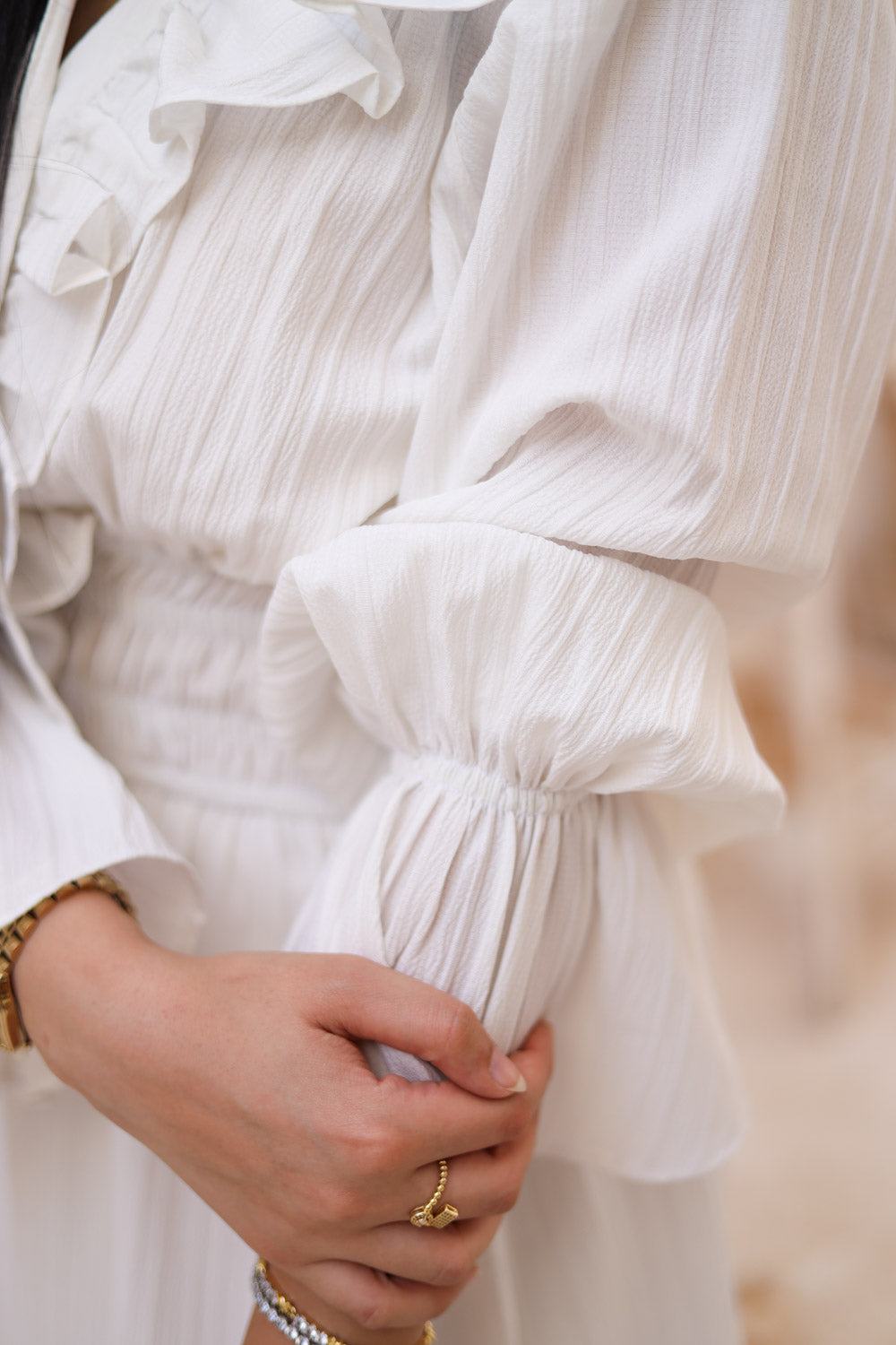 The Butterfly dress in white