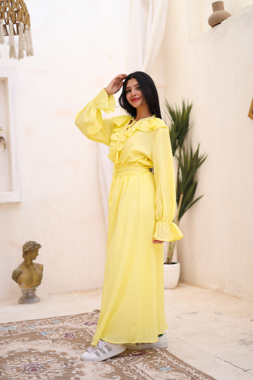 The Butterfly dress in yellow