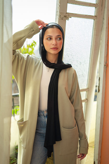 The Oversized Cardigan in Greige