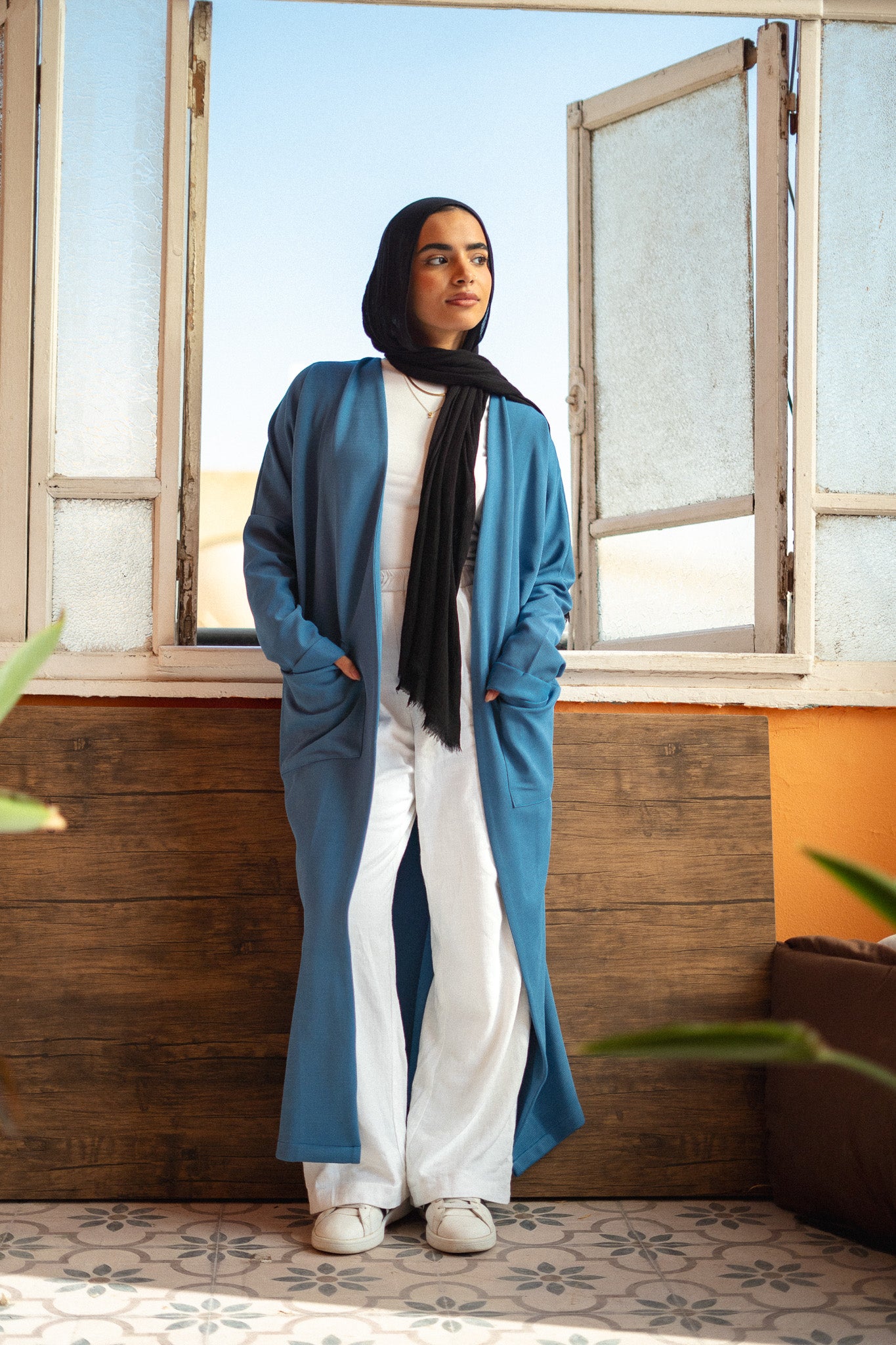 The Oversized Cardigan in Blue – Azad