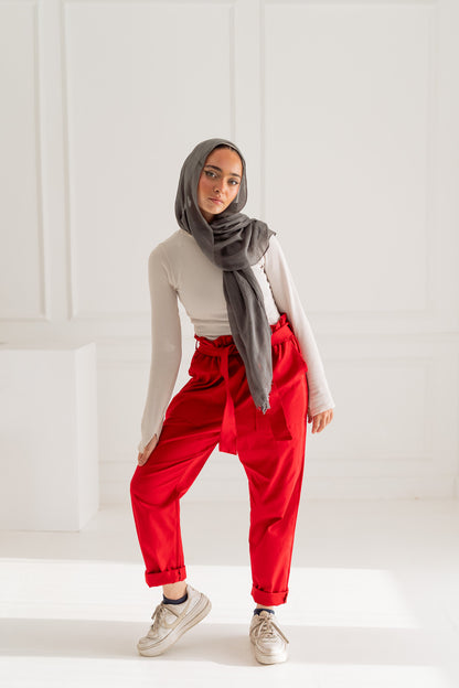 Shadia Pants in Red