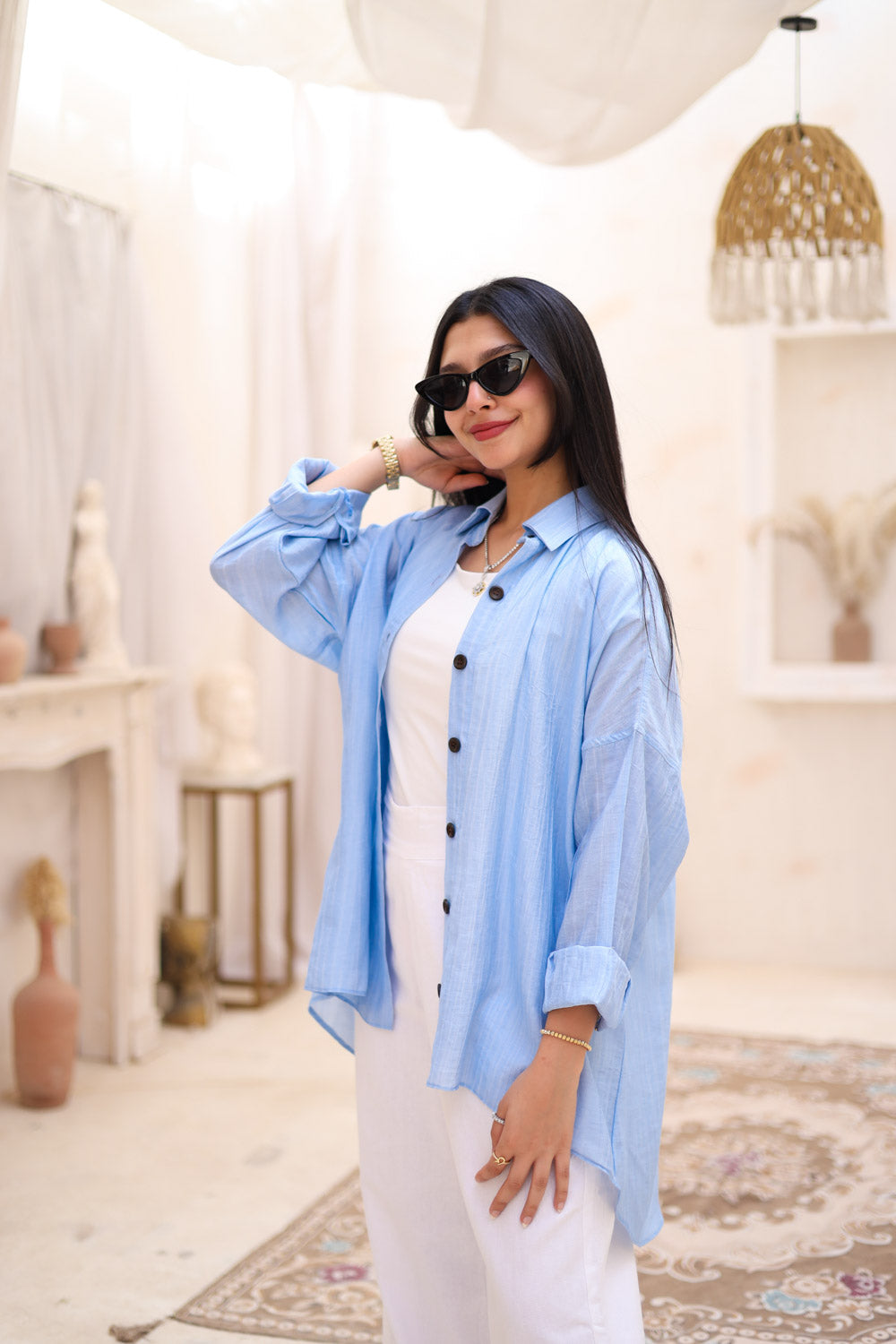 Everyday Dreamer Shirt in Sky Blue