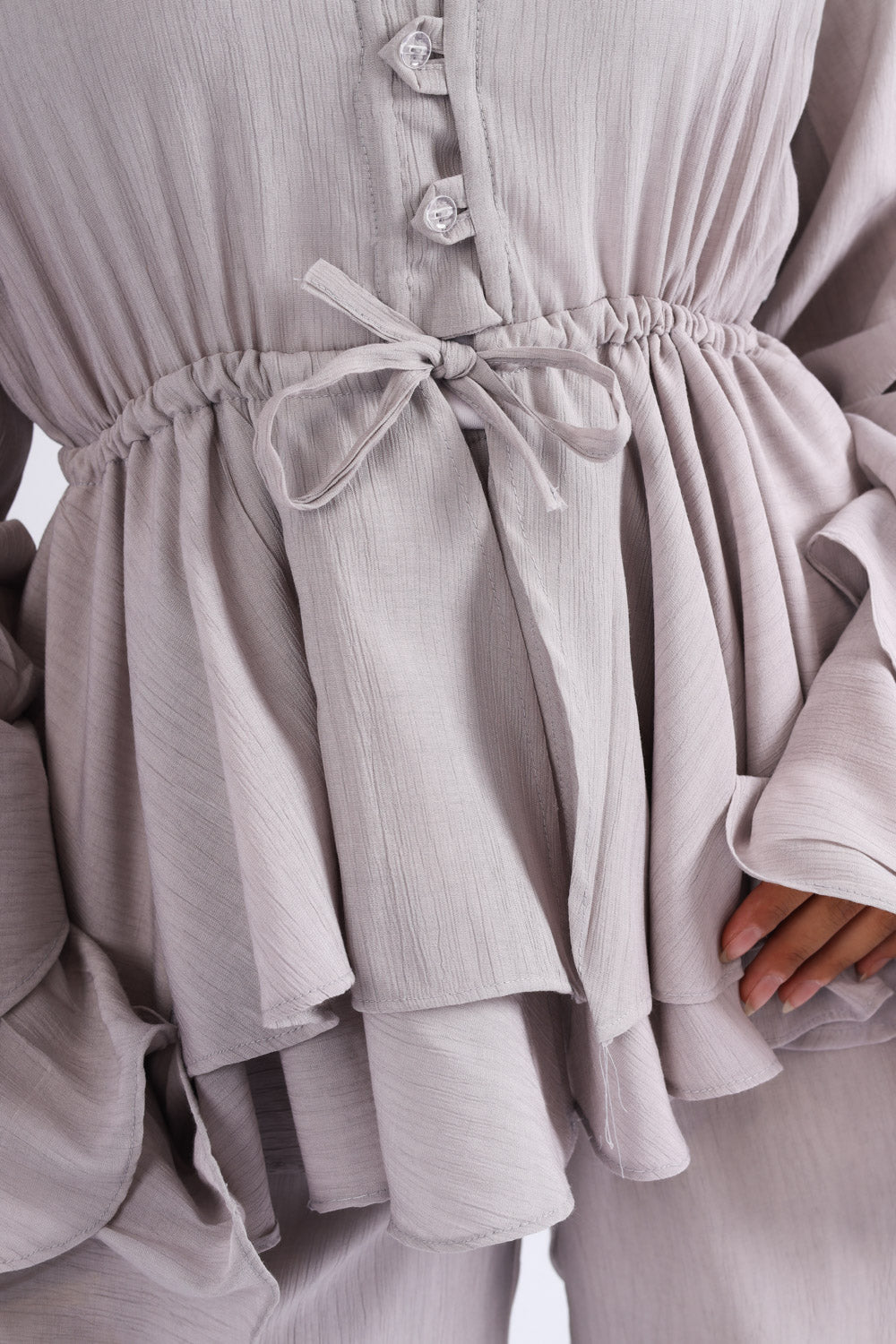 The Ruffles Set in Grey