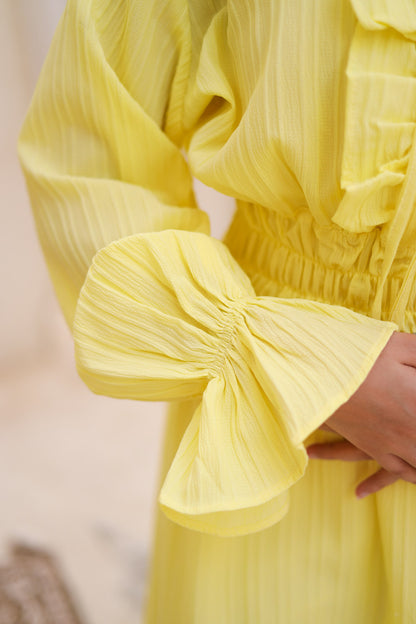The Butterfly dress in yellow